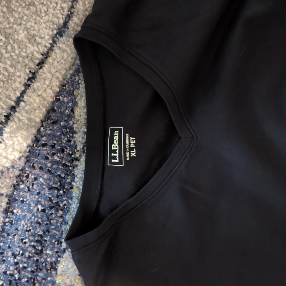 L.L. Bean Women's Black Jersey Top - Picture 3 of 4
